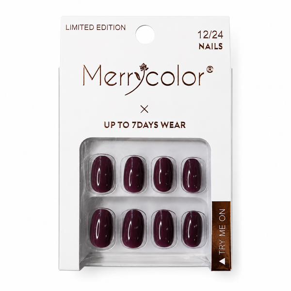 Uñas Postizas Pequeñas De Fácil Aplicación MerryColor