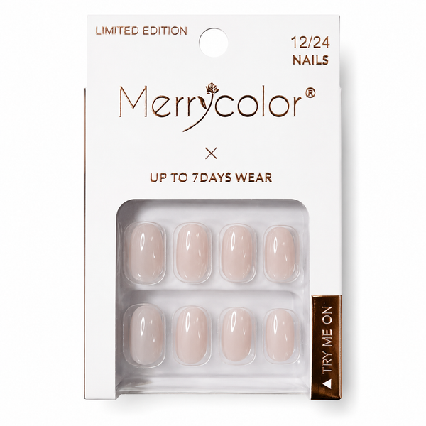 Uñas Postizas Pequeñas De Fácil Aplicación MerryColor