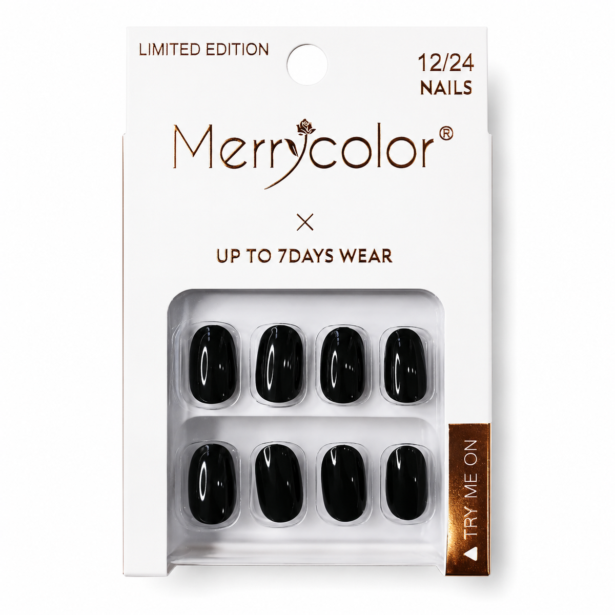 Uñas Postizas Pequeñas De Fácil Aplicación MerryColor