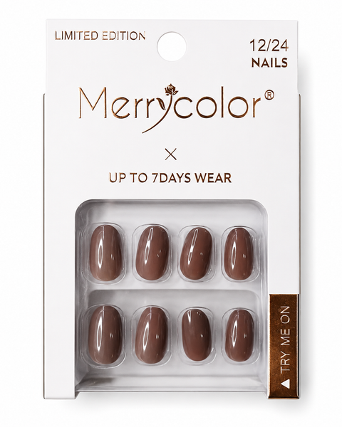 Uñas Postizas Pequeñas De Fácil Aplicación MerryColor