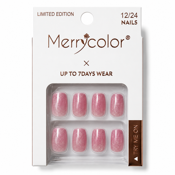 Uñas Postizas Pequeñas De Fácil Aplicación MerryColor