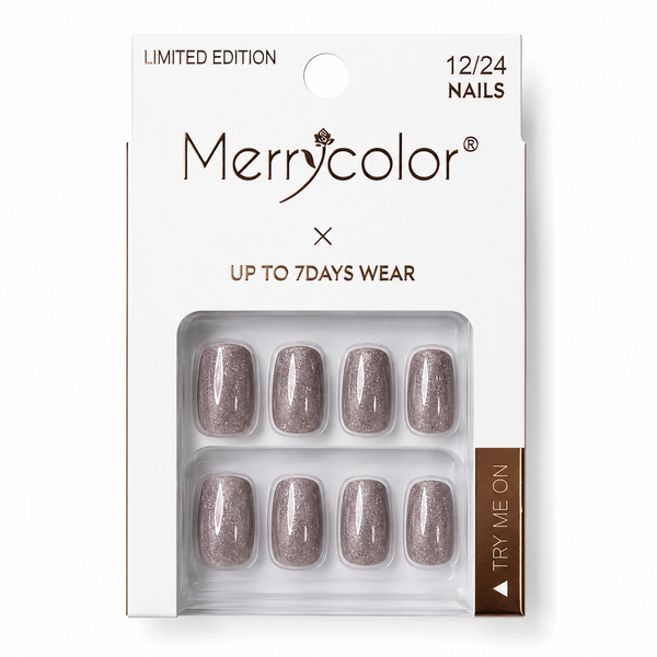 Uñas Postizas Pequeñas De Fácil Aplicación MerryColor