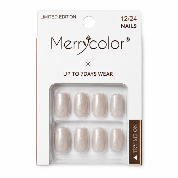 Uñas Postizas Pequeñas De Fácil Aplicación MerryColor