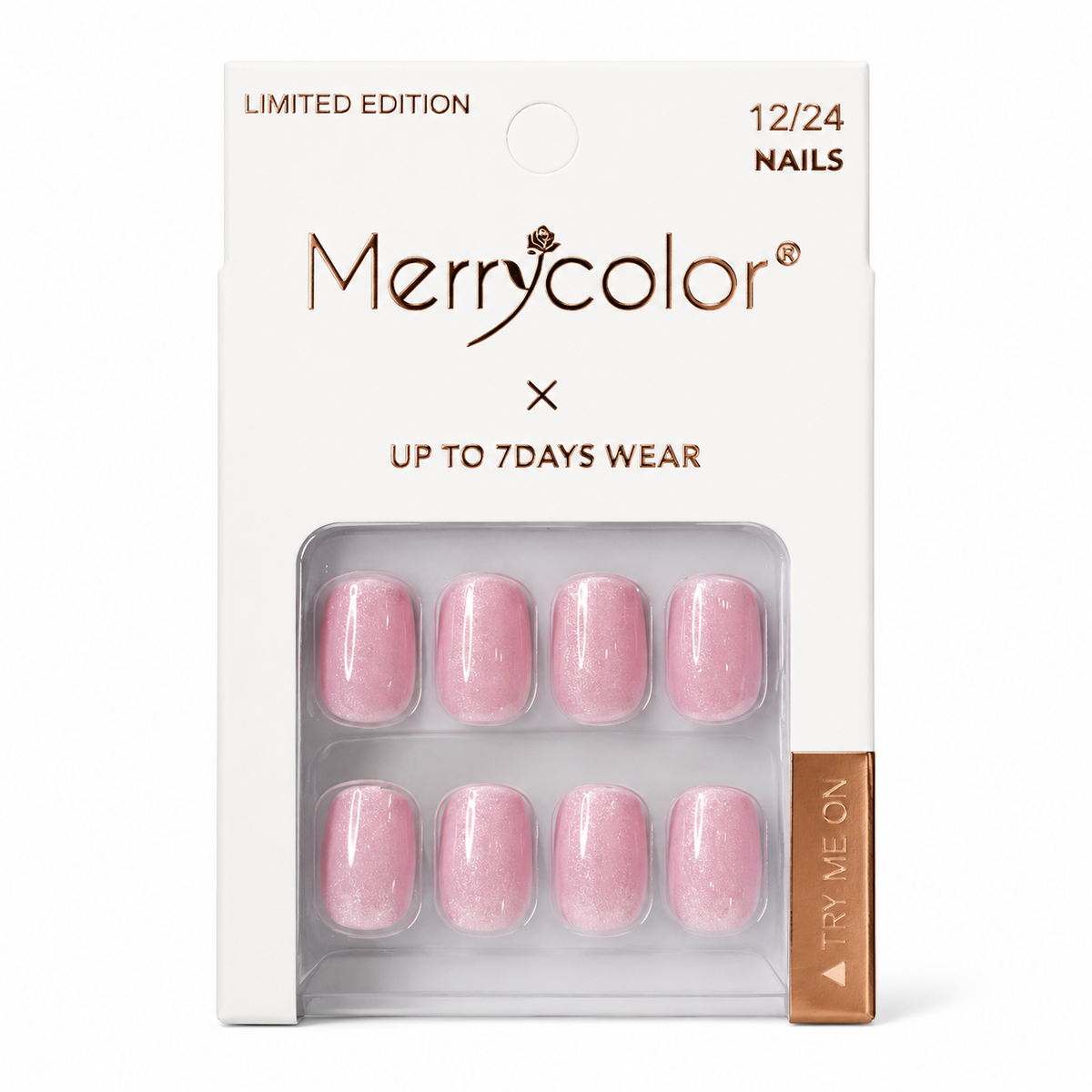 Uñas Postizas Pequeñas De Fácil Aplicación MerryColor