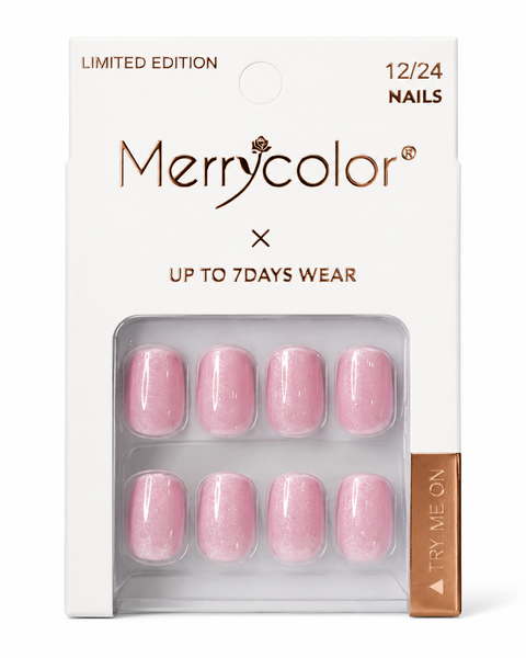 Uñas Postizas Pequeñas De Fácil Aplicación MerryColor