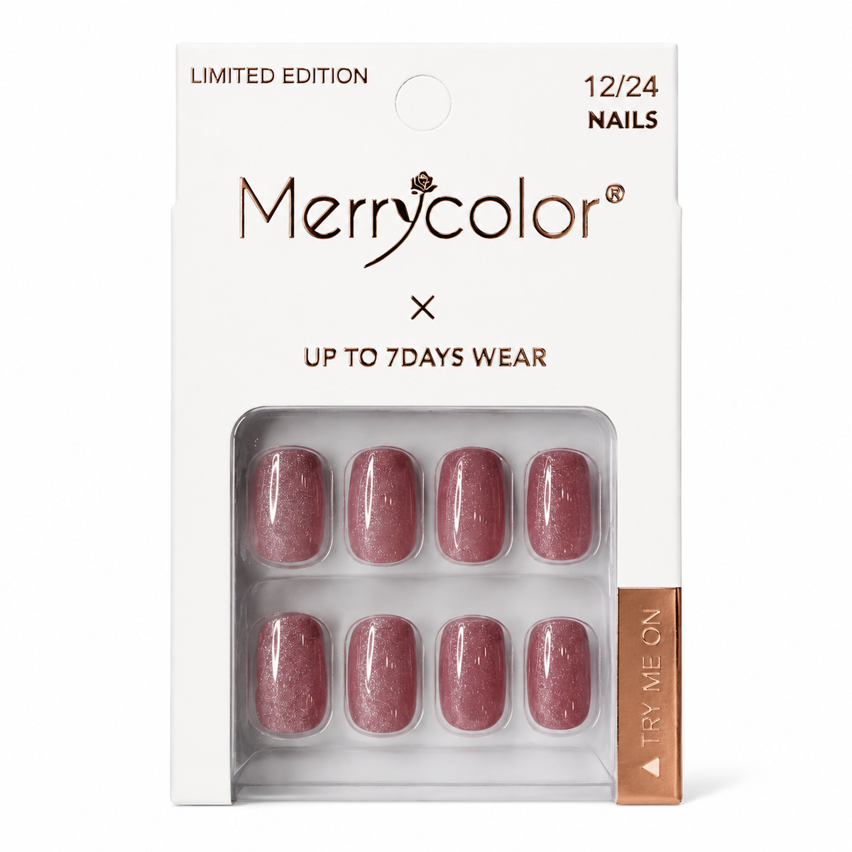 Uñas Postizas Pequeñas De Fácil Aplicación MerryColor