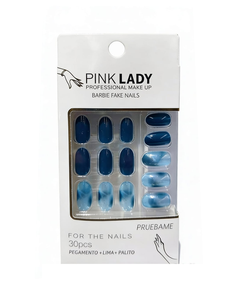 Uñas postizas con diseño Pink Lady