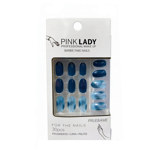 Uñas postizas con diseño Pink Lady